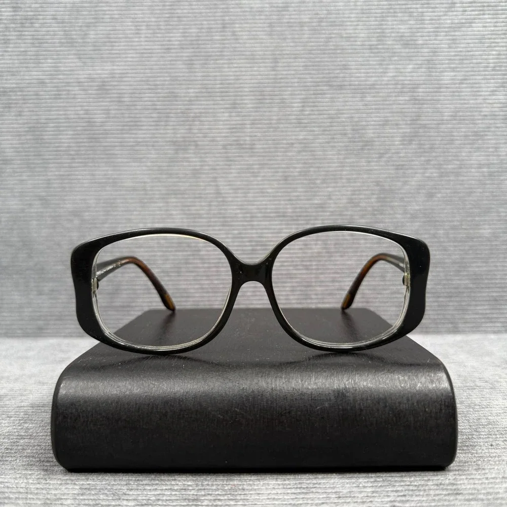 Ralph Lauren RA5102 Black Tortoise Rectangular Y2k Eyeglasses Frames 56-15-130